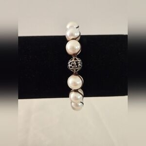 Silpada Freshwater Pearl Bracelet with Silver Accents